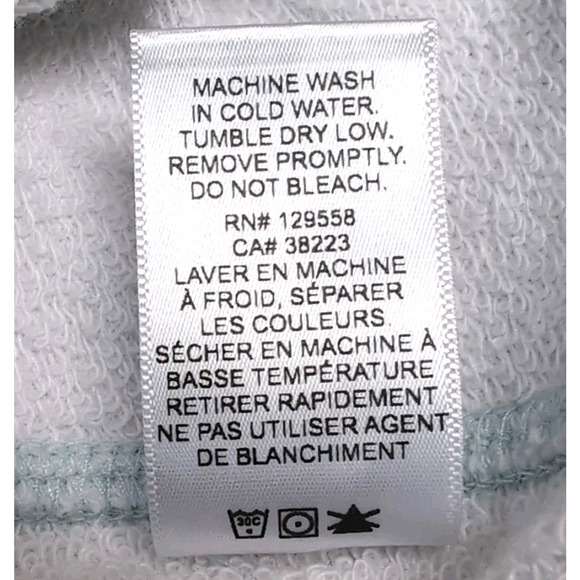 Sol Angeles Fleece Top Mens L Green Ivory Drip Dye Pullover Crew Sweatshirt USA - Picture 9 of 16